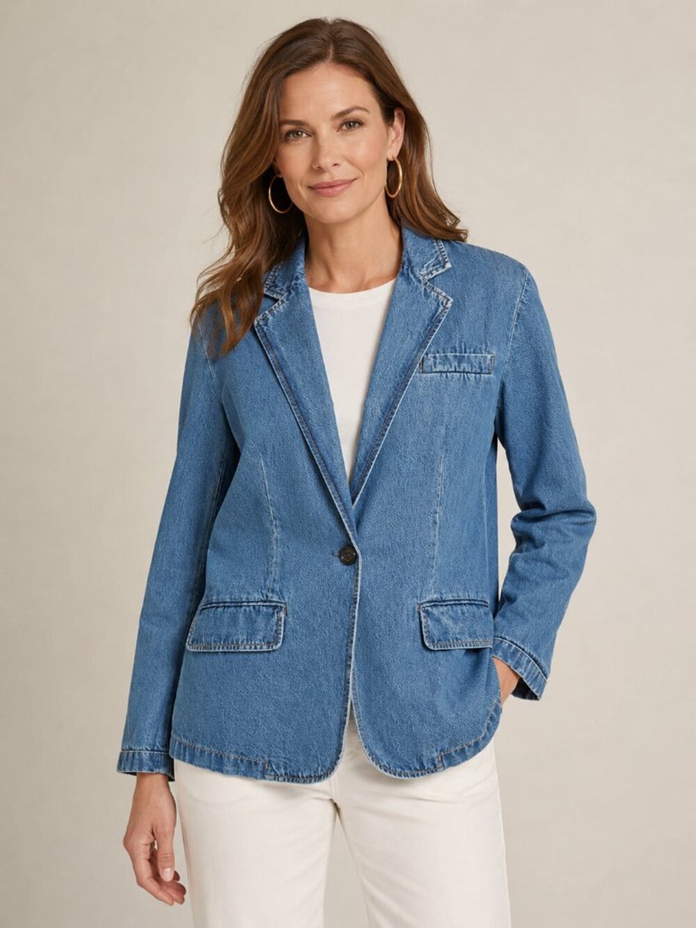 NWT $245 Lauren Ralph Lauren Black Label Denim Blazer – Women's Size 20W